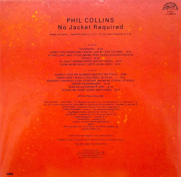 Phil Collins : No Jacket Required (LP, Album)