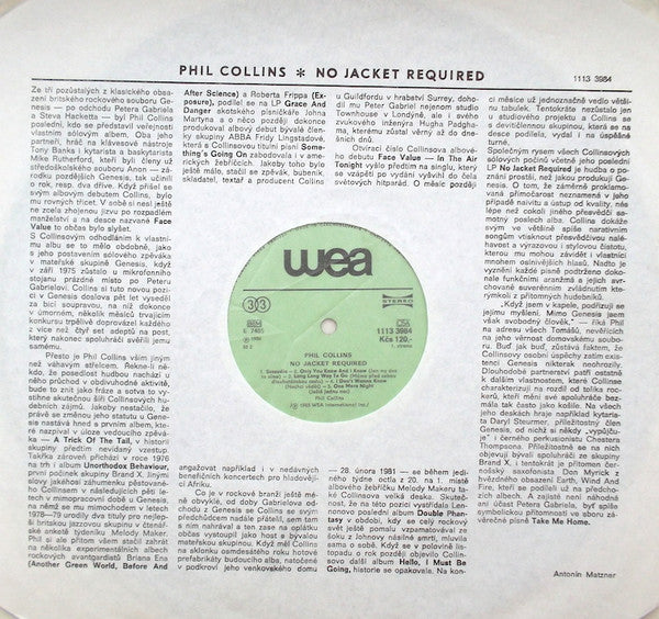 Phil Collins : No Jacket Required (LP, Album)