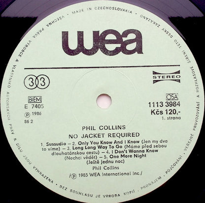 Phil Collins : No Jacket Required (LP, Album)