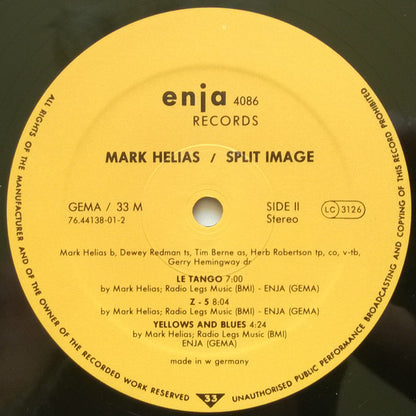 Mark Helias - Gerry Hemingway - Dewey Redman - Tim Berne - Herb Robertson : Split Image (LP, Album)