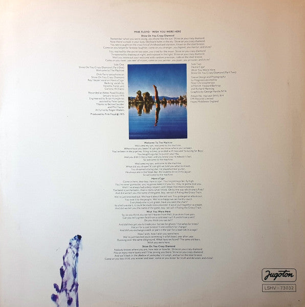Pink Floyd : Wish You Were Here (LP, Album)