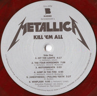 Metallica : Kill 'Em All (LP, Album, Ltd, RE, RM, RP, Red)