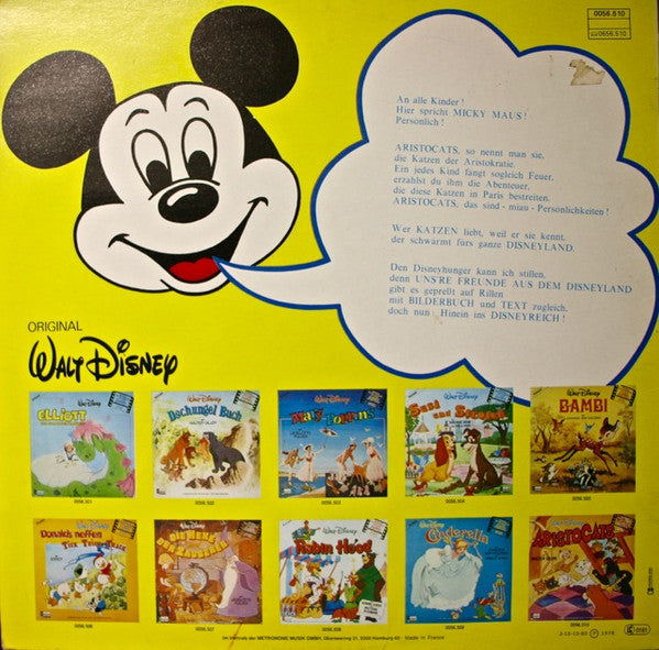 Petra Schmidt-Decker : Walt Disney - Aristocats (LP)