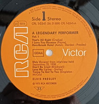 Elvis Presley : A Legendary Performer - Volume 1 (LP, Comp, RE)