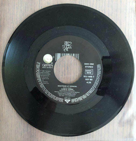 Guns N' Roses : Nightrain (7", Single)