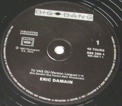 Eric Damain : Tu Vas Où (12", Maxi)