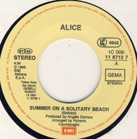 Alice (4) : Summer On A Solitary Beach / Mal D'Africa (7", Single)