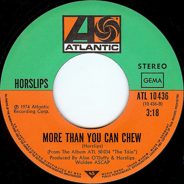 Horslips : Dearg Doom / More Than You Can Chew (7", Single)