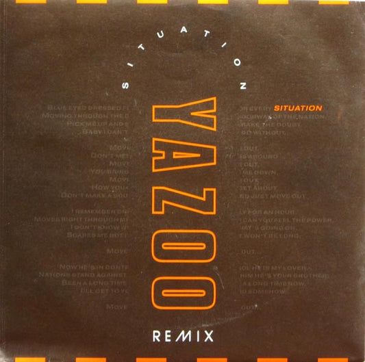 Yazoo : Situation (Remix) (7", Single)