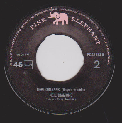 Neil Diamond : Girl, You'll Be A Woman Soon / New Orleans (7", Single)