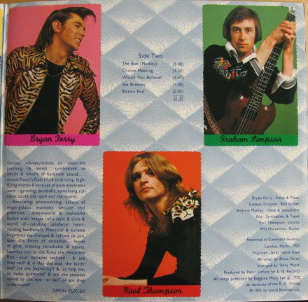 Roxy Music : Roxy Music (LP, Album, RP)