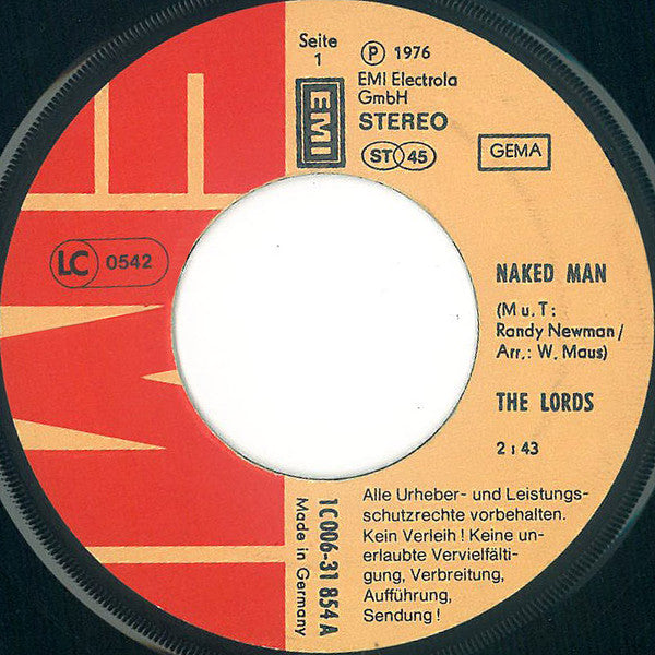 The Lords : Naked Man (7", Single)