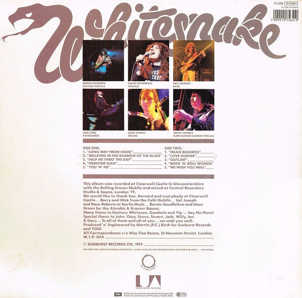 Whitesnake : Lovehunter (LP, Album, RE)