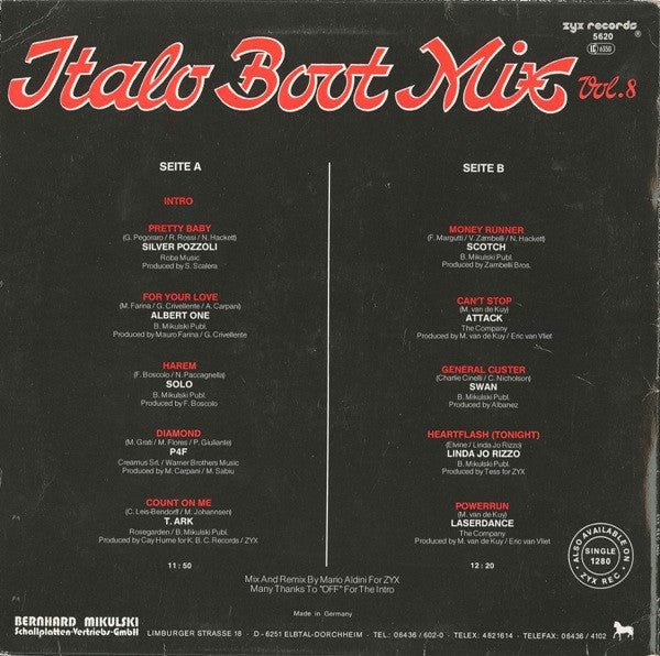 Various : Italo Boot Mix Vol. 8 (12", Maxi, Mixed)