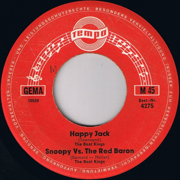 The Beat Kings - The 4 Kings : I'm A Believer / Save Me / Happy Jack / Snoopy Vs. The Red Baron (7", EP)
