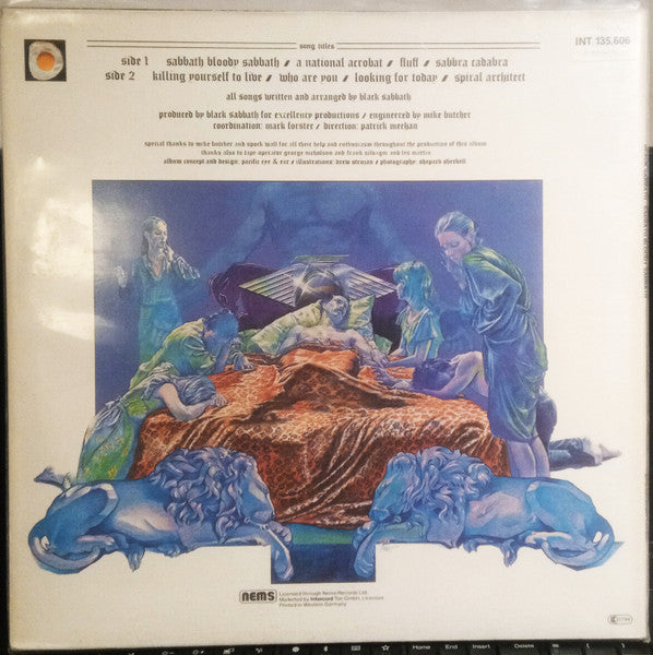 Black Sabbath : Sabbath Bloody Sabbath (LP, Album, RE, Gat)