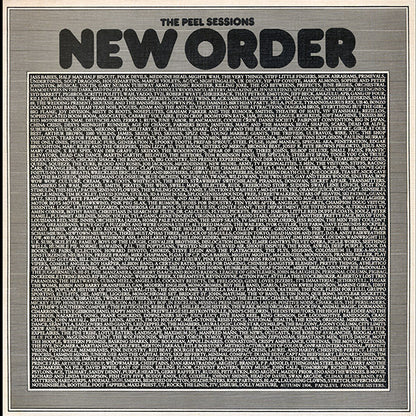 New Order : The Peel Sessions (12", EP, P.R)