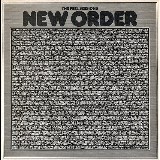 New Order : The Peel Sessions (12", EP, P.R)