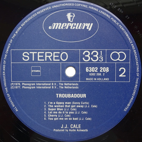 J.J. Cale : Troubadour (LP, Album, RE)