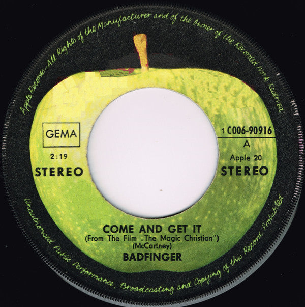 Badfinger : Come And Get It (7", Single)