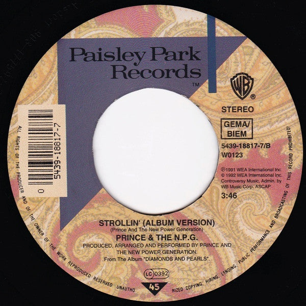 Prince And The New Power Generation : Sexy MF (7", Single, Lar)