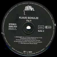 Klaus Schulze : Dig It (LP, Album, RE, Bla)