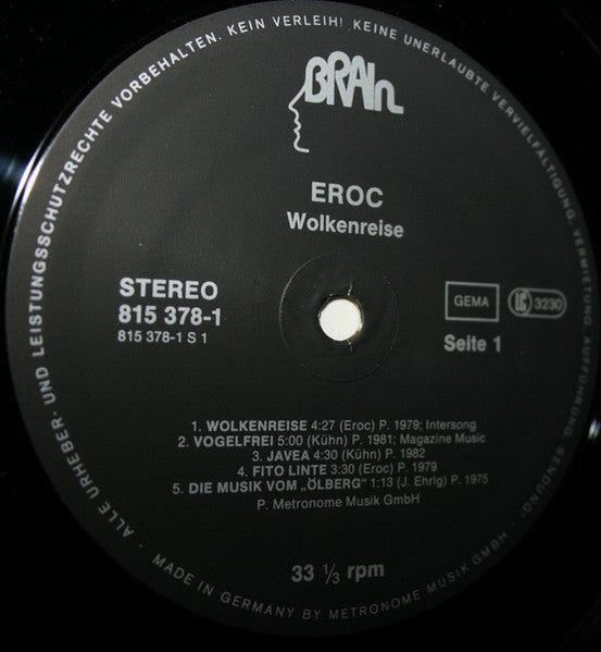 Eroc : Wolkenreise (LP, Comp)