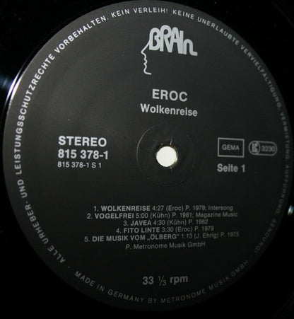 Eroc : Wolkenreise (LP, Comp)
