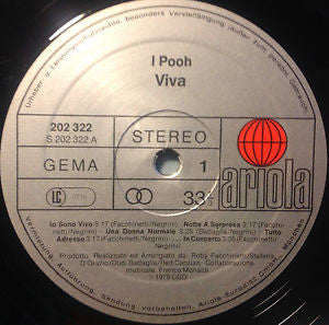 Pooh : Viva (LP, Album, Gat)