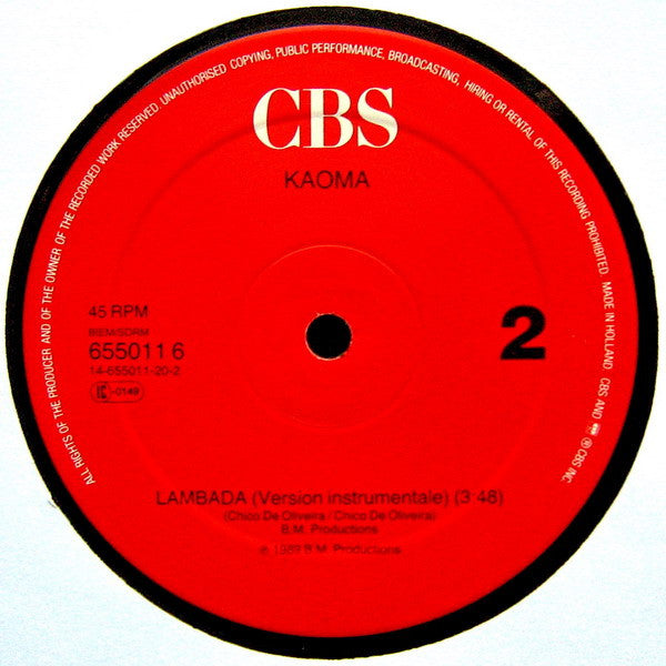 Kaoma : Lambada (12", Maxi)