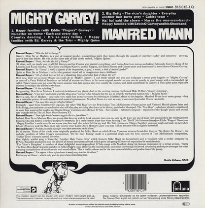 Manfred Mann : Mighty Garvey! (LP, Album, RE)