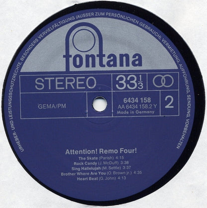 Remo Four* : Attention! Remo Four! (LP, Album, RE)