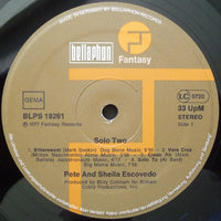 Pete & Sheila Escovedo : Solo Two (LP, Album)