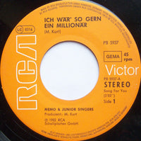 Memo (4) & Junior Singers : Ich Wär' So Gern Ein Millionär (7", Single)