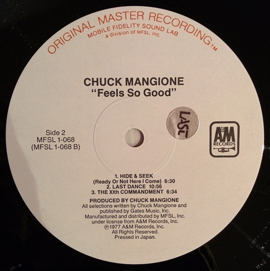 Chuck Mangione : Feels So Good (LP, Album, RE, RM)
