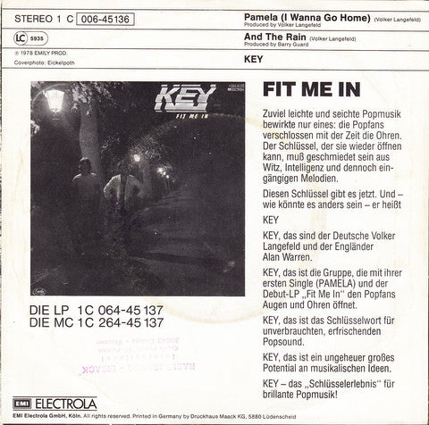 Key (5) : Pamela (7", Single)