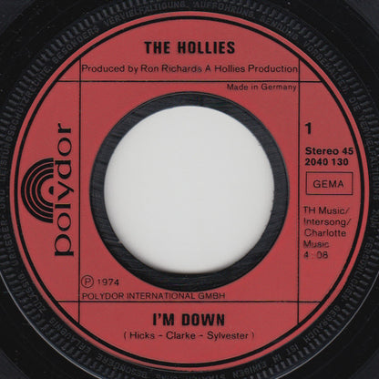The Hollies : I'm Down (7", Single)