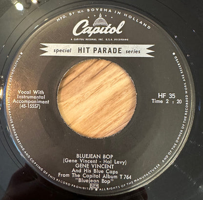 Gene Vincent And His Blue Caps* : Be-Bop-A-Lula / Bluejean Bop (7", Single)