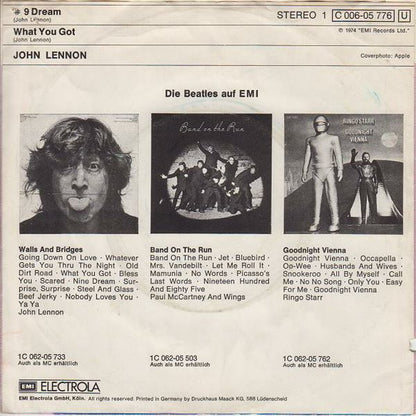John Lennon : # 9 Dream / What You Got (7")