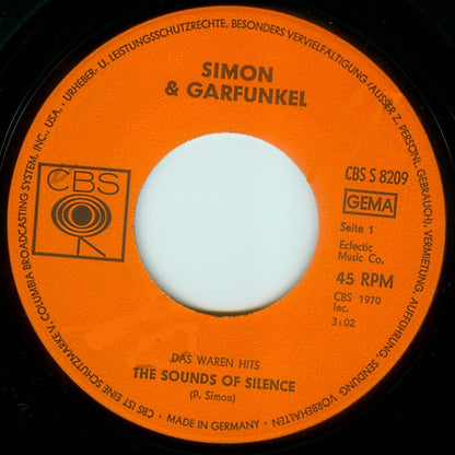Simon & Garfunkel : The Sounds Of Silence / Homeward Bound (7", Single)