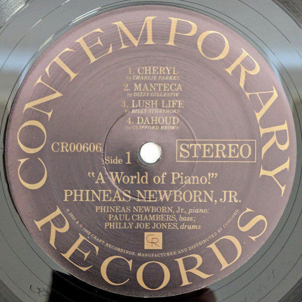 Phineas Newborn Jr. : A World Of Piano! (LP, Album, RE, 180)