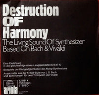 Eberhard Schoener : Destruction Of Harmony (7", Promo)