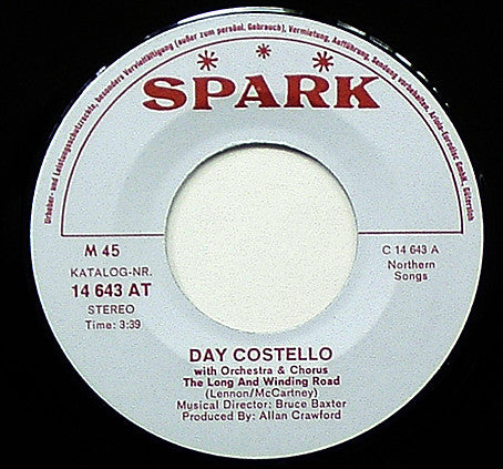 Day Costello : The Long And Winding Road (7", Single)