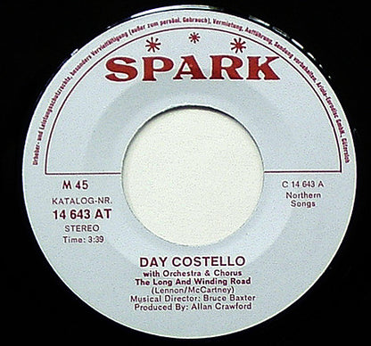 Day Costello : The Long And Winding Road (7", Single)
