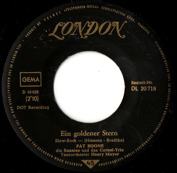 Pat Boone : Rosmarie / Ein Goldener Stern (7", Single, Mono)