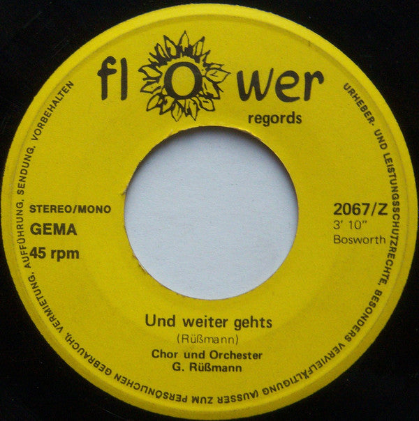 Chor* Und Orchester G. Rüßmann* : Volkslieder-Potpourri (7", Single)
