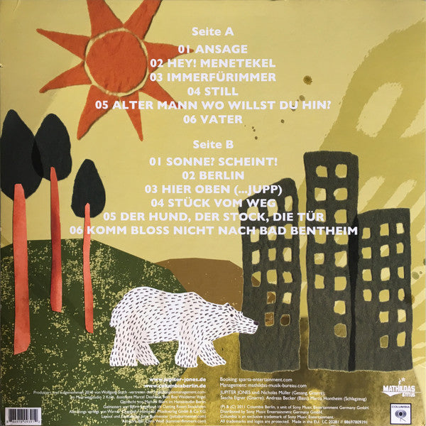 Jupiter Jones : Jupiter Jones (LP, Album + CD, Album)