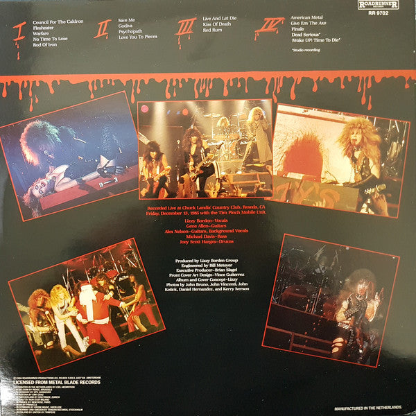 Lizzy Borden : The Murderess Metal Road Show  (2xLP, Album, Gat)