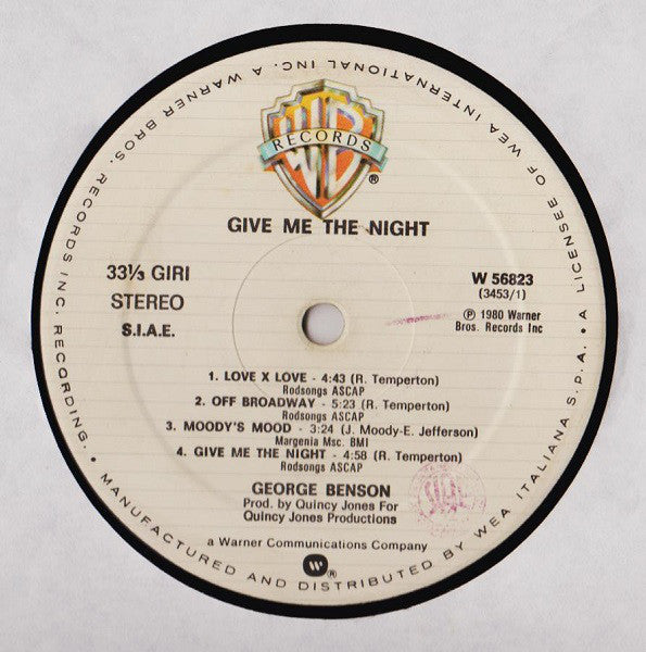 George Benson : Give Me The Night (LP, Album)