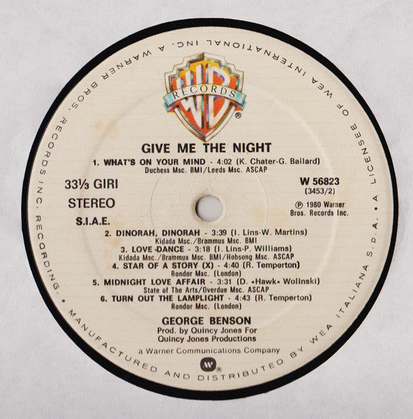 George Benson : Give Me The Night (LP, Album)